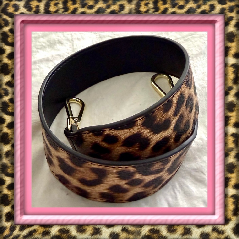 👑✅PRICE FIRM✅ Leopard Print Women's Faux Leather Shoulder Purse Strap. NWOT